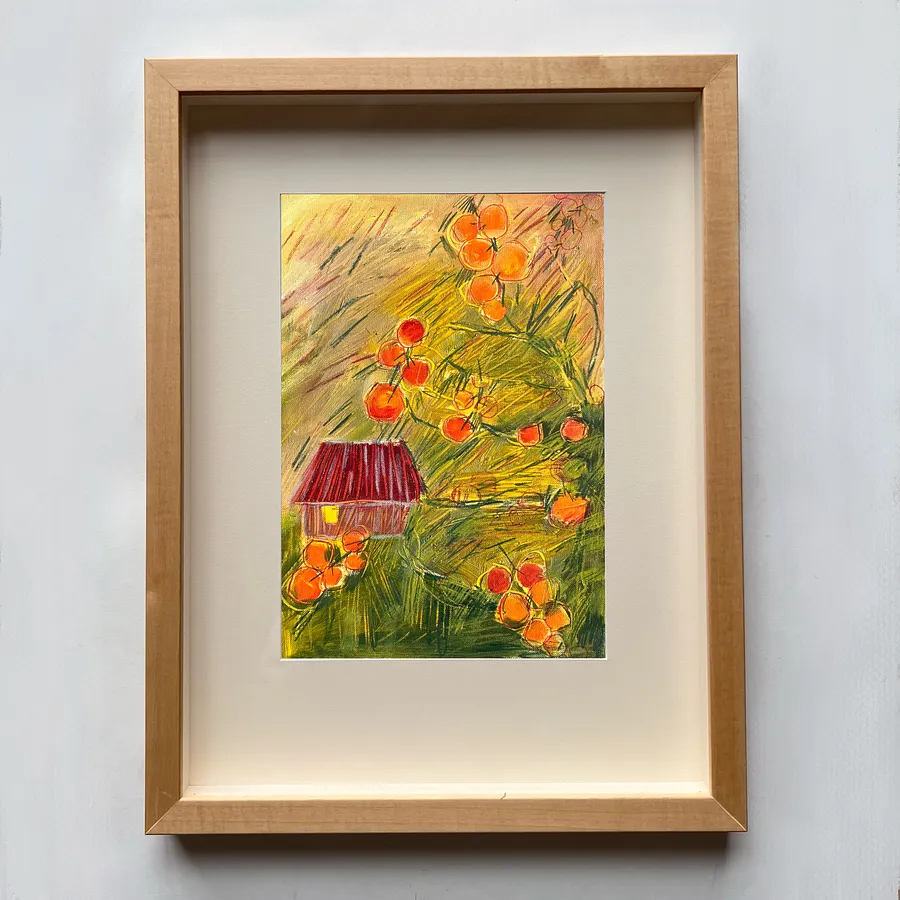 Obraz Липень autorstwa Solomia Ortynska, rozmiar: 20x30, wykonany z олія на папері, medium Malarstwo, z Lviv, część serii Календар, cena: $100