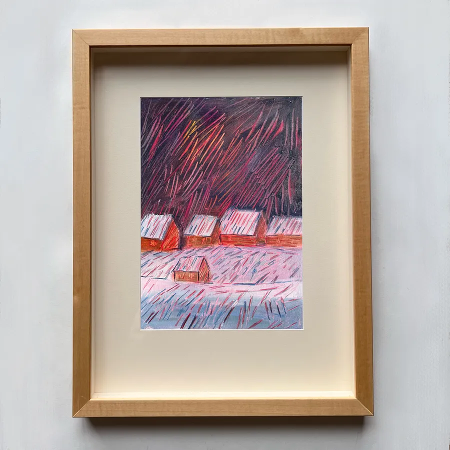 Imagen de Січень de Solomiya Ortynska, tamaño: 20x30, hecho de олія на папері, medio Pintura, de Lviv, parte de la serie Календар, con un precio de $100