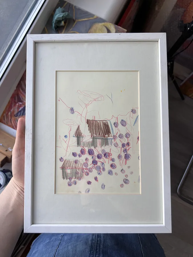 Image of Untitled by Solomiya Ortynska, size: 20x15, Графіка medium, part of the Про дім series, priced at $60