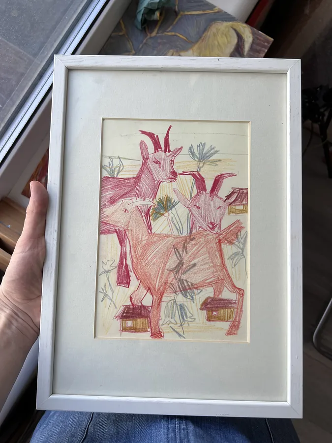 Image of Untitled by Solomiya Ortynska, size: 20x15, Графіка medium, part of the Про дім series, priced at $60