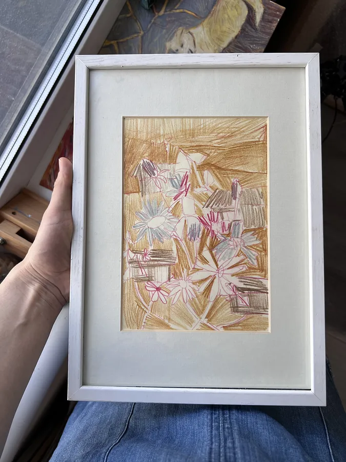 Image de Скетч І par Solomiya Ortynska, taille : 20x15, fabriqué avec олівці, médium Графіка, de Lviv, faisant partie de la série Про дім, au prix de $60