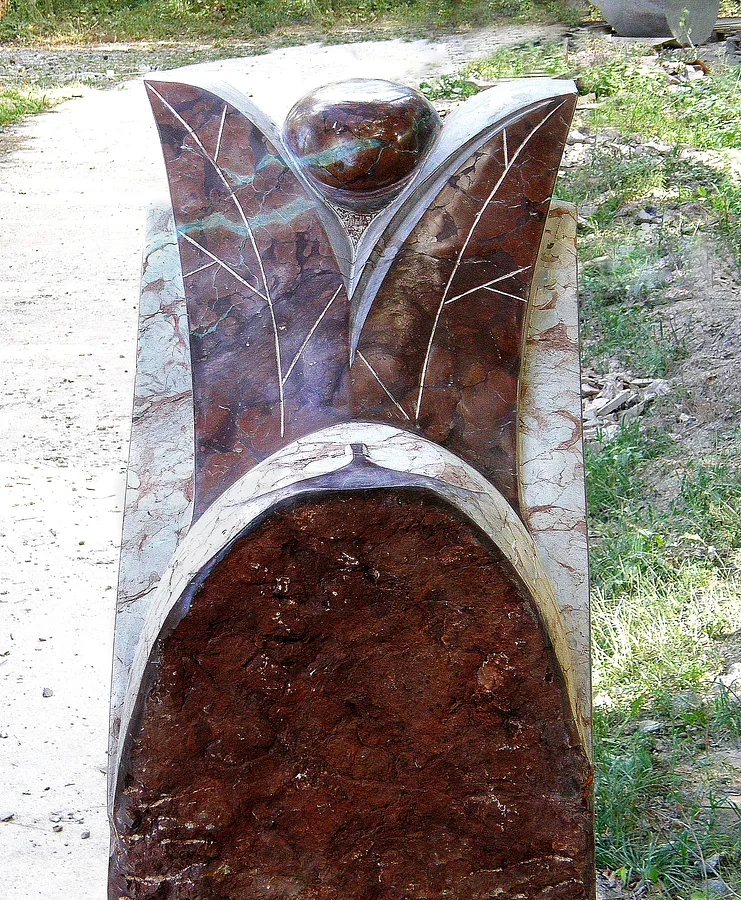 Image of SHOOT. by Roman Kykta, size: 2700/1000/1000 мм, made of Marble, Sculpture Symposiums medium, from Bucha, Kyiv region.