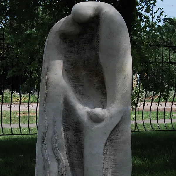 Image of FAMILY by Roman Kykta, size: 1500/800/400 мм, made of Chamotte ceramics, Sculpture Symposiums medium, from Boarding school, village Bilozirka, Zaporizhzhia region.