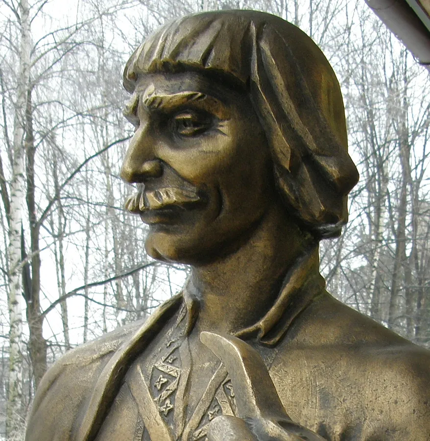 Image of Monument "BOYKO" by Roman Kykta, size: 1500/1000/900 мм, made of Concrete Stained, Sculpture Monuments medium, from Truskavets city, Lviv region, V. Ivasyuk street 13, cafe "13 chairs"