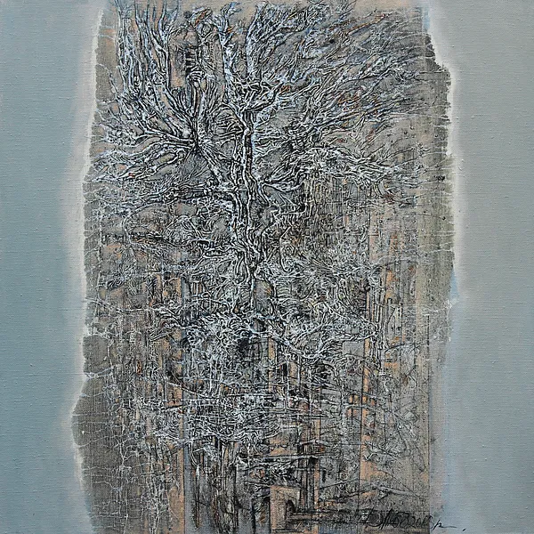 Imagen de Morning 1 de Liudmyla Davydenko, tamaño: 100x100, hecho de oil/canvas, medio Pintura, parte de la serie Rhizome, con un precio de €1500