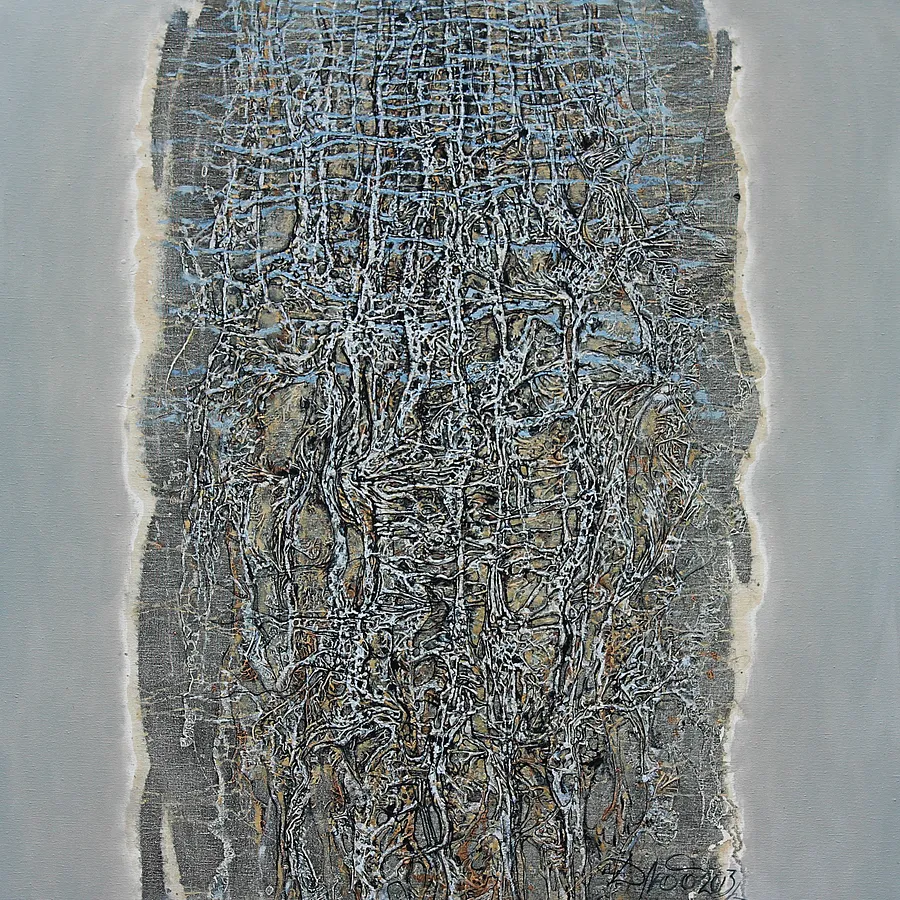 Immagine di Morning 2 di Liudmyla Davydenko, dimensioni: 100x100, materiali: oil/canvas, medium: Pittura, serie: Rhizome, prezzo: €1500