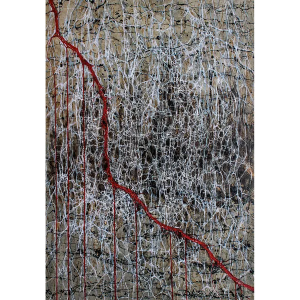 Imagen de Lava de Liudmyla Davydenko, tamaño: 95х130, hecho de oil/canvas, medio Pintura, parte de la serie Rhizome, con un precio de €2500