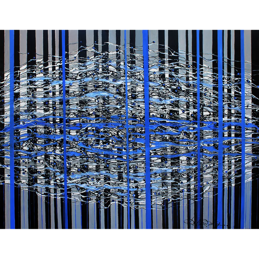Bild von Stigmata cold von Ljudmyla Davydenko, Größe: 100х130, hergestellt aus oil/canvas, Malerei Medium, Teil der Rhizome Serie, zum Preis von €2000