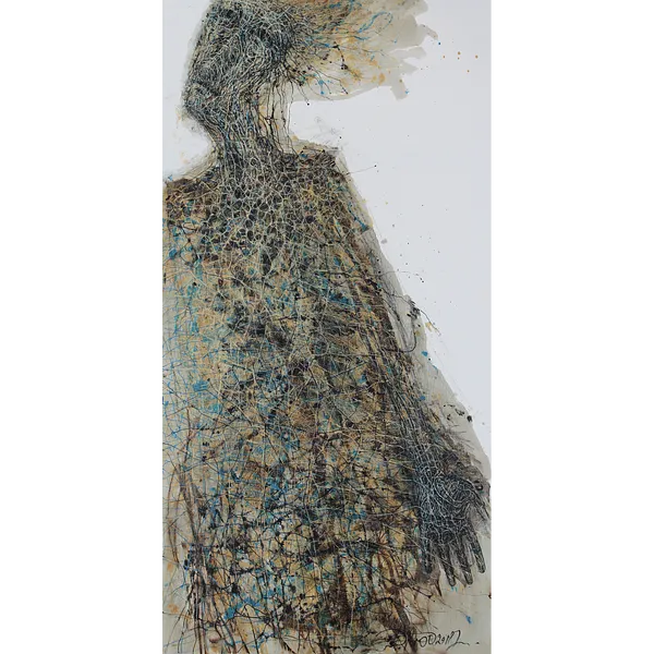 Image de Untitled par Liudmyla Davydenko, taille : 100х200, médium Painting, faisant partie de la série Holova/Head, au prix de $3500