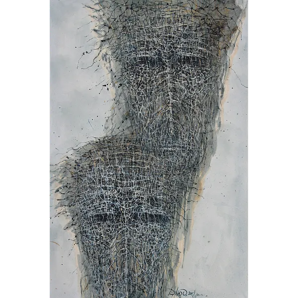 Image de Untitled par Liudmyla Davydenko, taille : 100х150, médium Painting, faisant partie de la série Holova/Head, au prix de $2500
