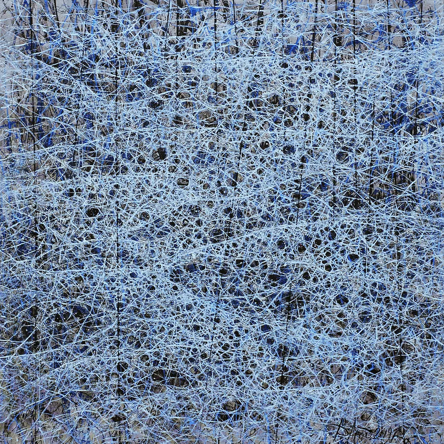 Bild von Waves 1 von Ljudmyla Davydenko, Größe: 140х140, hergestellt aus oil/canvas, Malerei Medium, Teil der Rhizome Serie, zum Preis von €3000