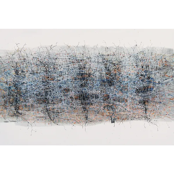 Imagen de Horizontal 2 de Liudmyla Davydenko, tamaño: 150х100, hecho de oil/canvas, medio Pintura, parte de la serie Isolines, con un precio de €2500