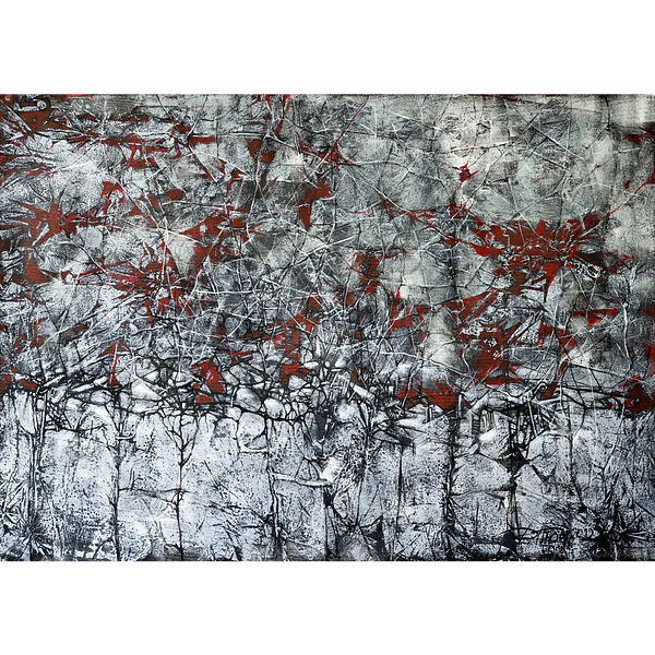 Imagen de Traces de Liudmyla Davydenko, tamaño: 140x100, hecho de oil/canvas, medio Pintura, parte de la serie Synergetics, con un precio de €2500