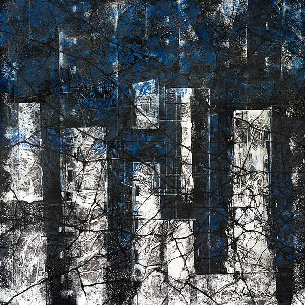 Imagen de Non-return 1 de Liudmyla Davydenko, tamaño: 100x100, hecho de oil/canvas, medio Pintura, parte de la serie Synergetics, con un precio de €1500