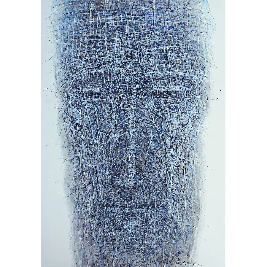 Image of River by Liudmyla Davydenko, size: 140x205, made of oil/canvas, Painting medium, part of the Holova/Head series, priced at €5000