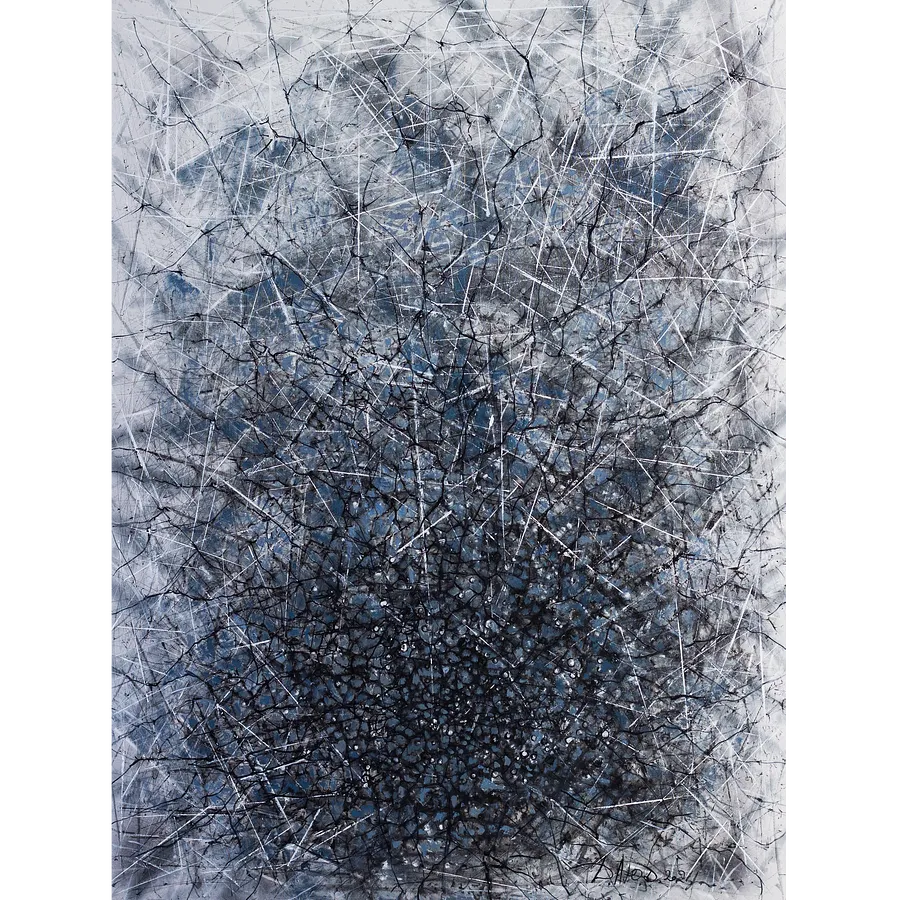 Image of Absorption 1 by Liudmyla Davydenko, size: 120х160, made of oil/canvas, Painting medium, part of the Isolines series, priced at €3000