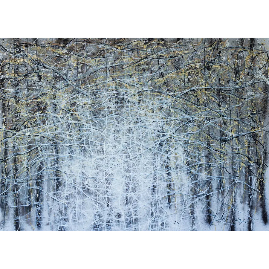 Bild von Wind 2 von Ljudmyla Davydenko, Größe: 100х140, hergestellt aus oil/canvas, Malerei Medium, Teil der Isolines Serie, zum Preis von €2500