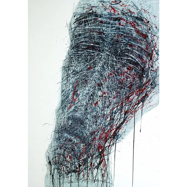 Imagen de Head 2 de Liudmyla Davydenko, tamaño: 140x200, hecho de oil/canvas, medio Pintura, parte de la serie Holova/Head, con un precio de €5000
