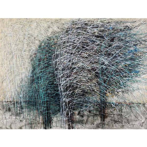 Obraz Untitled autorstwa Ludmiła Dawydenko, rozmiar: 120x160 , medium Malarstwo, część serii Isolines, cena: $3000