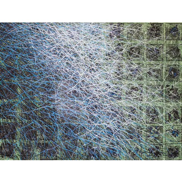 Immagine di Foschia 2 di Liudmyla Davydenko, dimensioni: 120x160 см, materiali: olio su tela, medium: Pittura, serie: Isolines, prezzo: $3000