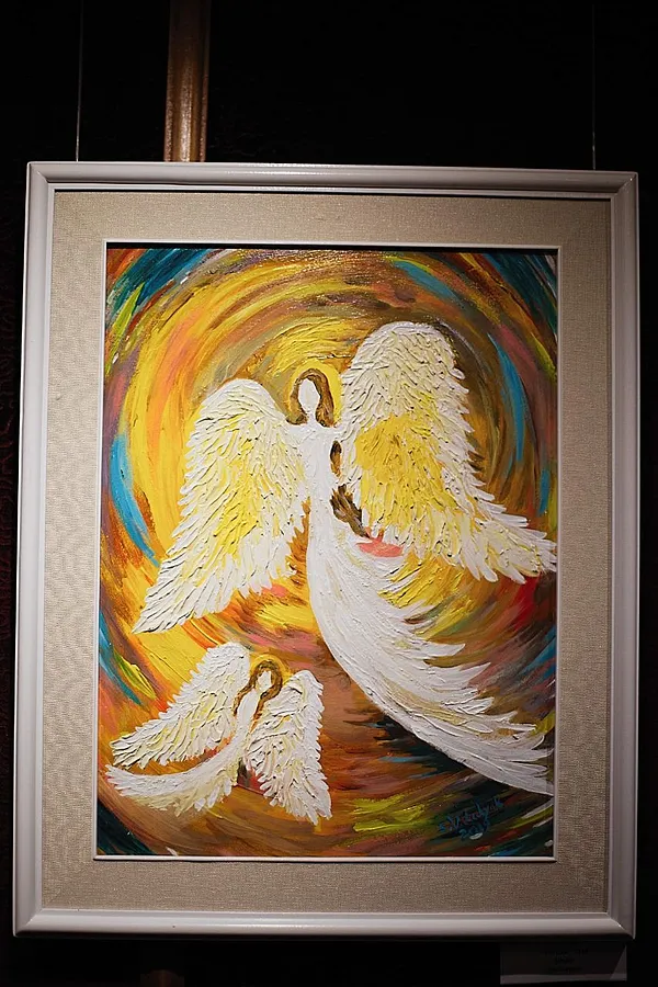 Imagen de Ангели  de Sofiya Vatulyak, tamaño: 30/40, hecho de Акрил/двп, medio Живопис, de Киїа,Україна