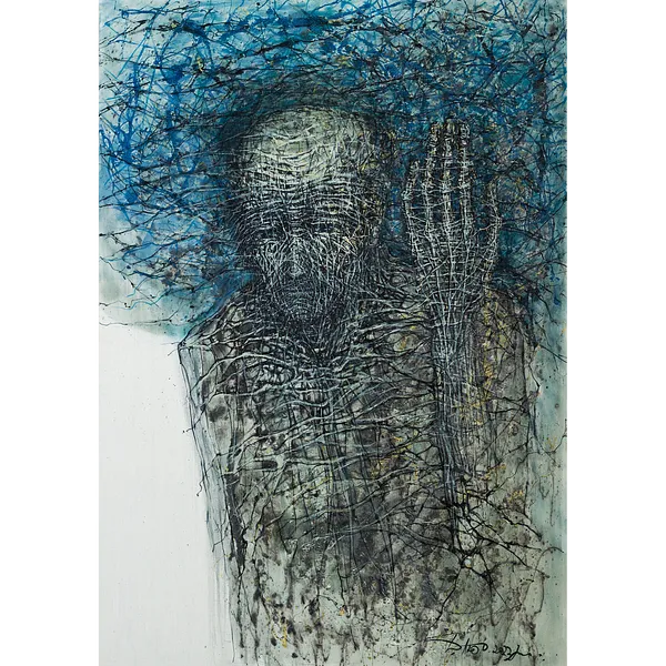 Imagen de Holding de Liudmyla Davydenko, tamaño: 140х200, hecho de oil/canvas, medio Pintura, parte de la serie Holova/Head, con un precio de €5000