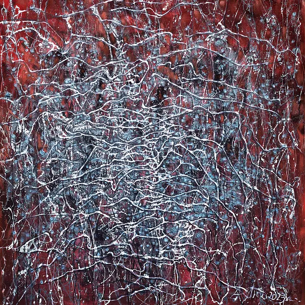 Bild von Untitled von Liudmyla Davydenko, Größe: 100х100, Painting Medium, Teil der Isolines Serie, zum Preis von $1500