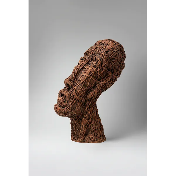 Imagen de A shout de Liudmyla Davydenko, tamaño: 32,5х15х24, hecho de chamotte, glaze, medio Escultura, parte de la serie Holova/Head, con un precio de €800