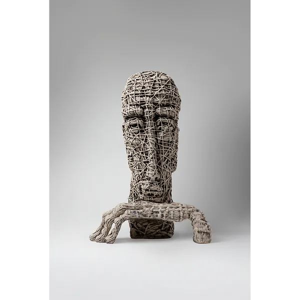 Imagen de Сomprehend de Liudmyla Davydenko, tamaño: 42х30х22, hecho de chamotte, glaze, medio Escultura, parte de la serie Holova/Head, con un precio de €1200