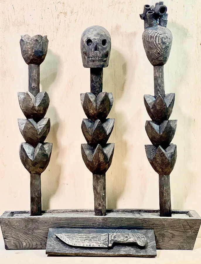 Imagen de Harvest de Konstantin Zorkin, tamaño: 84/68/20 cm, hecho de дерево, різьблення , medio Escultura, de Харків, parte de la serie Серія 1, con un precio de $3000