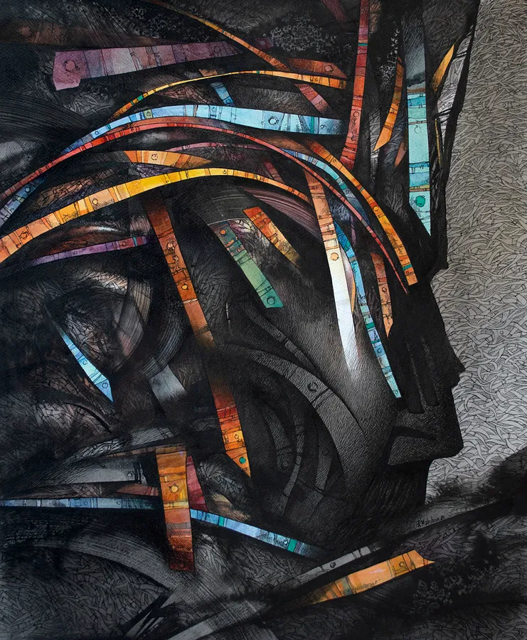 Bild von Untitled von Олександр Макогон, Größe: 69 x 79 см, Графіка Medium, zum Preis von $550