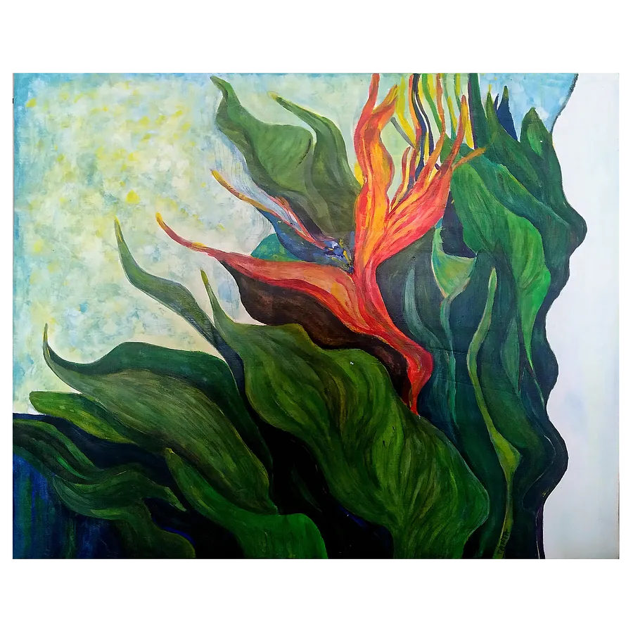 Image of "Where the wind blows..." by Tetiana Kononenko (Tanta), size: 50х40 см, made of tablet, glue, gauze, filler, acrylic, varnish, Paintings medium, from Sumy, priced at $70