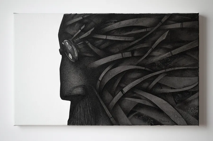Obraz Untitled autorstwa Олександр Макогон, rozmiar: 50 х 30 см, medium Графіка, cena: $250