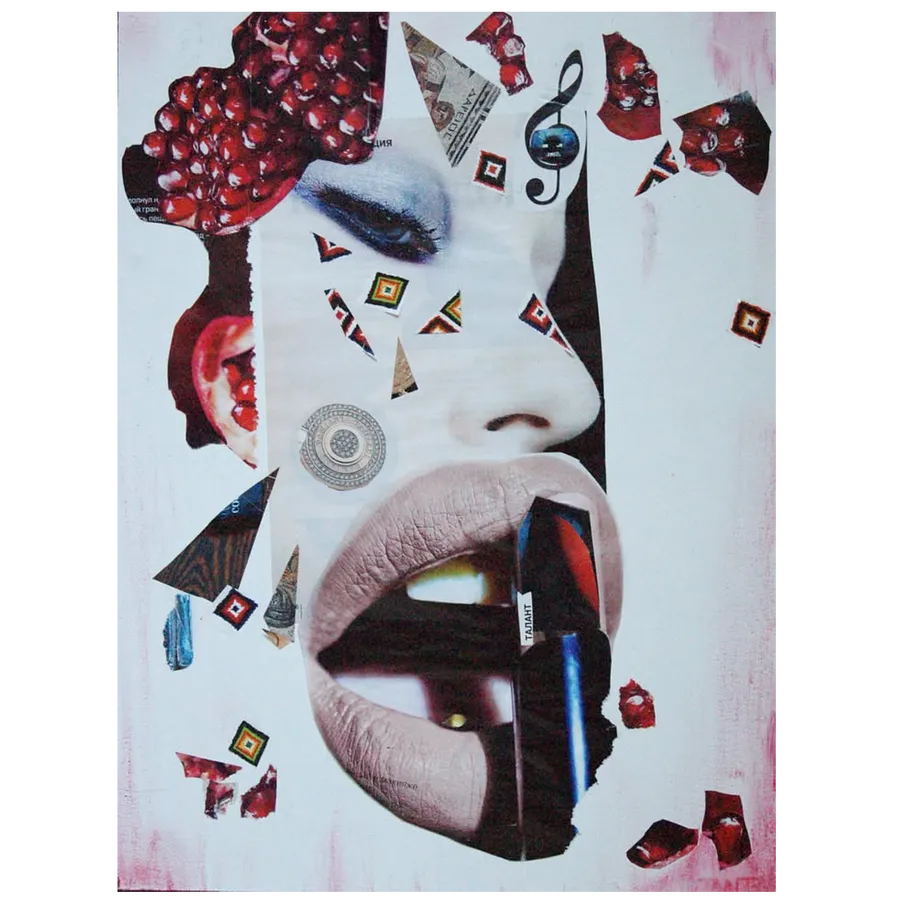 Image of collage by Tetiana Kononenko (Tanta), made of primed MDF, paper, acrylic, Collage medium, from Sumy, priced at $25