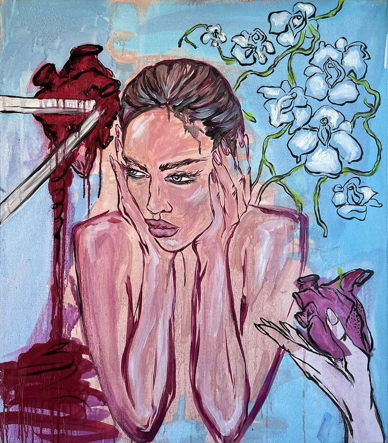 Image of “Take new one” by Ellada , size: 70*90, made of Oil on Canvas, Painting medium, from London, priced at £1500