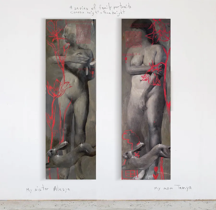 Imagen de Carefully fragile  de ANNA VERIKI, hecho de Oil on canvas , medio Painting, de Kyiv, Ukraine , parte de la serie Series 1