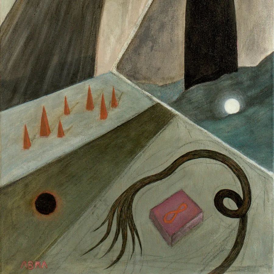 Зображення "Entry " від ABRA, розмір: 75x40cm, матеріали: canvas,acrylic,colored pencil, медіум: Painting, місто: Lviv, Ukraine, серія: Thresholds and omens, ціна: $400 (≈ 18 320 грн)