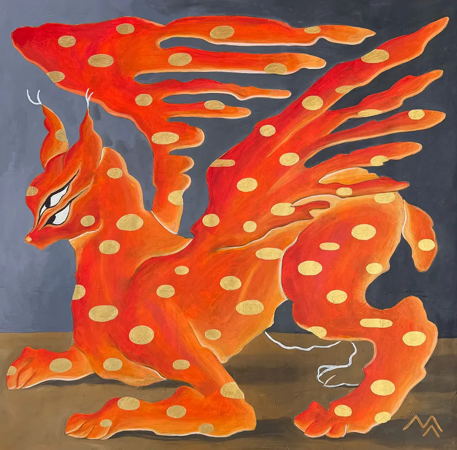 Image of Untitled by Martа Leshak, size: 100х100, part of the Магматична порода series, priced at $650