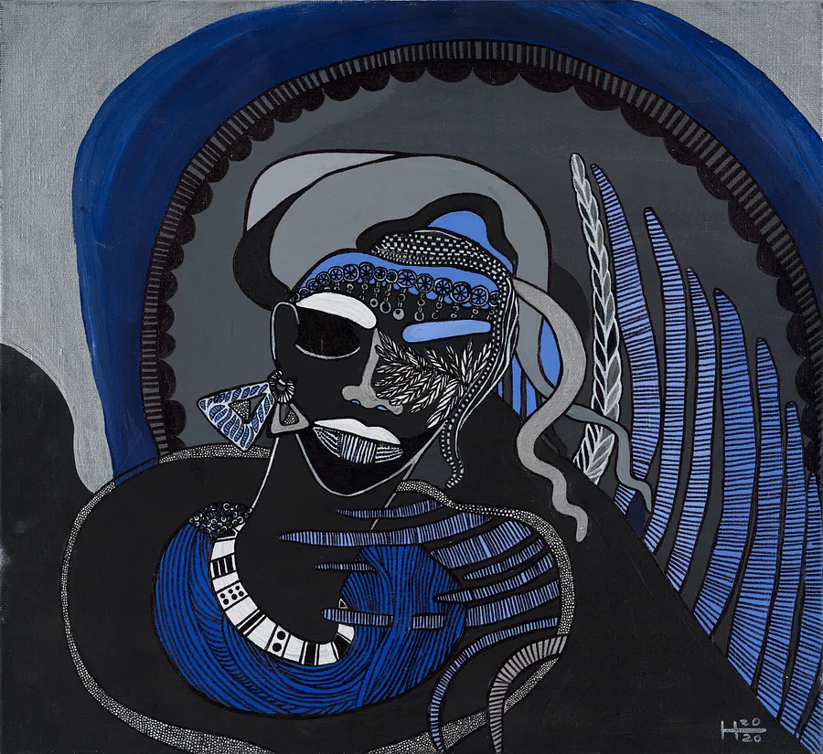 Image de Untitled par Hanna Solovei, taille : 50x55 cm, médium Painting