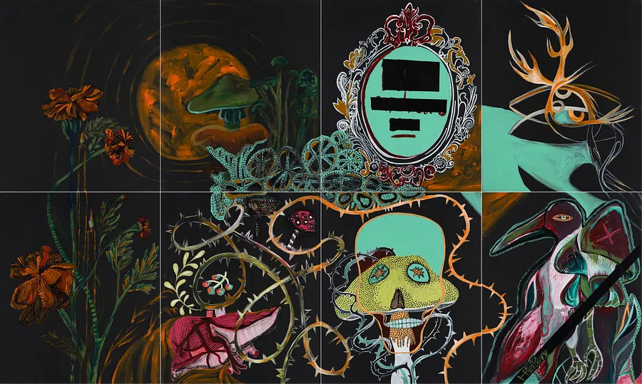 Image de Untitled par Hanna Solovei, taille : polyptych 200x120 cm, médium Painting