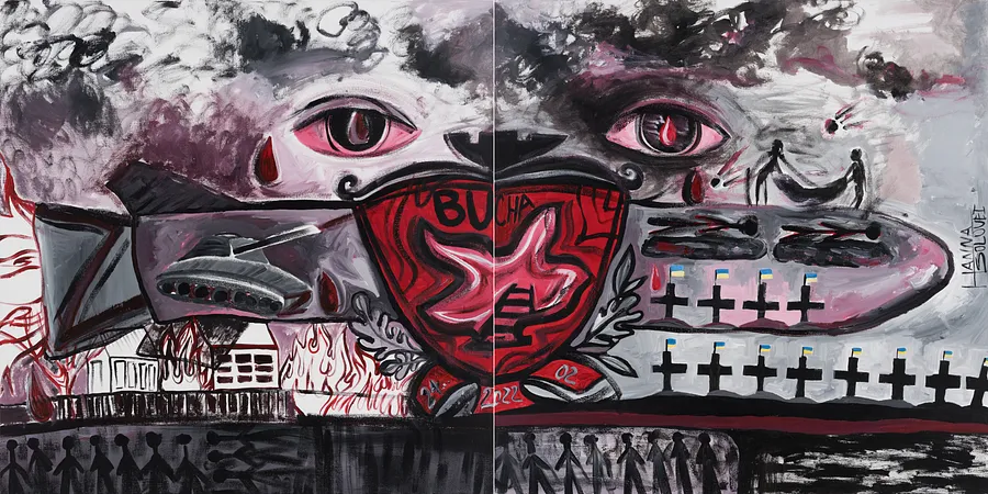 Image de Untitled par Hanna Solovei, taille : 180x90 cм, médium Painting