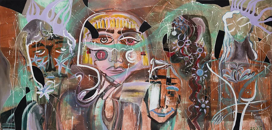 Image de Untitled par Hanna Solovei, taille : 215x102 cm, médium Painting