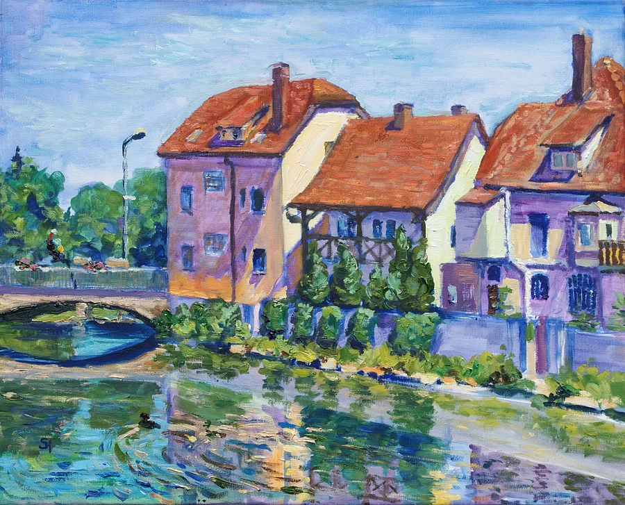 Image de Untitled par Karina Semenyuk, taille : 40 x 50, médium Paintings, faisant partie de la série Summer 2025, au prix de €380