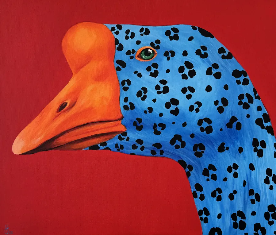 Imagen de Leo goose de Ivanka Nechyporyk, tamaño: 60x70cm, medio Pintura, con un precio de $800