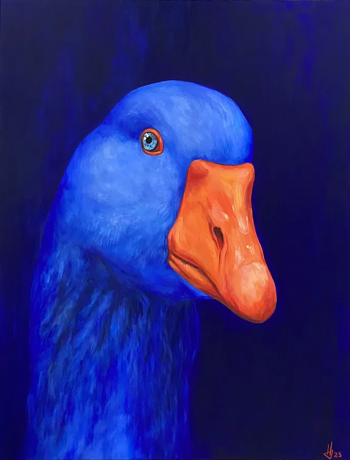 Obraz Blue goose autorstwa Iwanka Neczyporyk, rozmiar: 120x93cm, medium Malarstwo, z Kyiv, cena: $3500