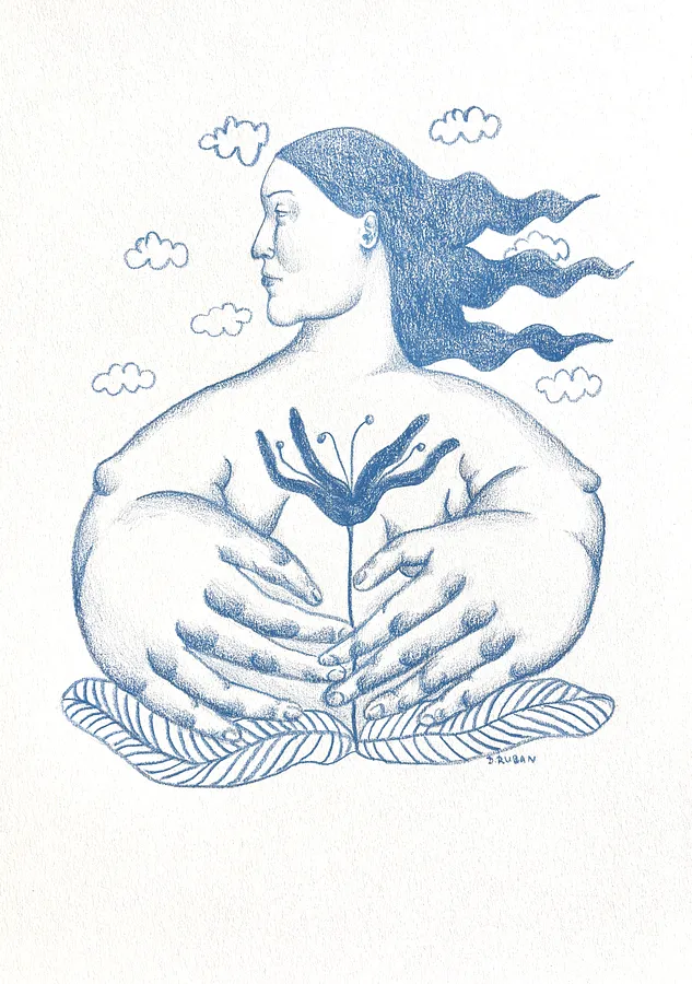Obraz Untitled autorstwa Diana Ruban , rozmiar: 27x18,5 , medium Graphics, część serii Linocut, graphics, cena: $200