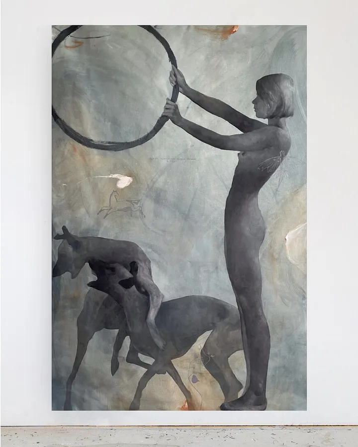 Imagen de “Inner Wild Animal Control Center” de ANNA VERIKI, tamaño: 190x120 cm , hecho de Oil on canvas , medio Painting, de Kyiv, Ukraine , parte de la serie Horses