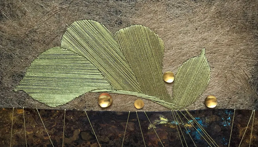 Image of Untitled by Tkachuk Yaroslava, size: 20х35, Textiles medium, priced at $200