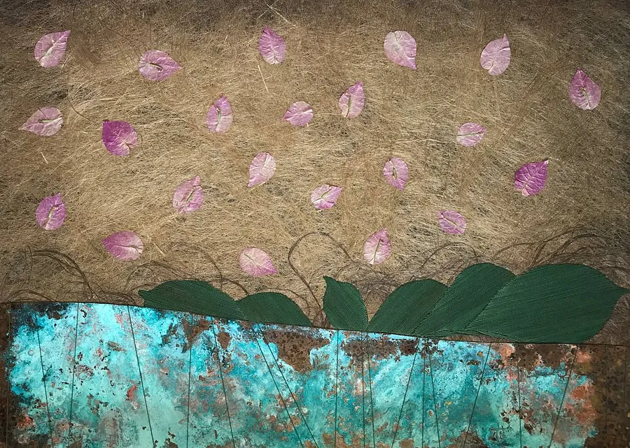 Image of Untitled by Tkachuk Yaroslava, size: 50х70, Textiles medium, priced at $350