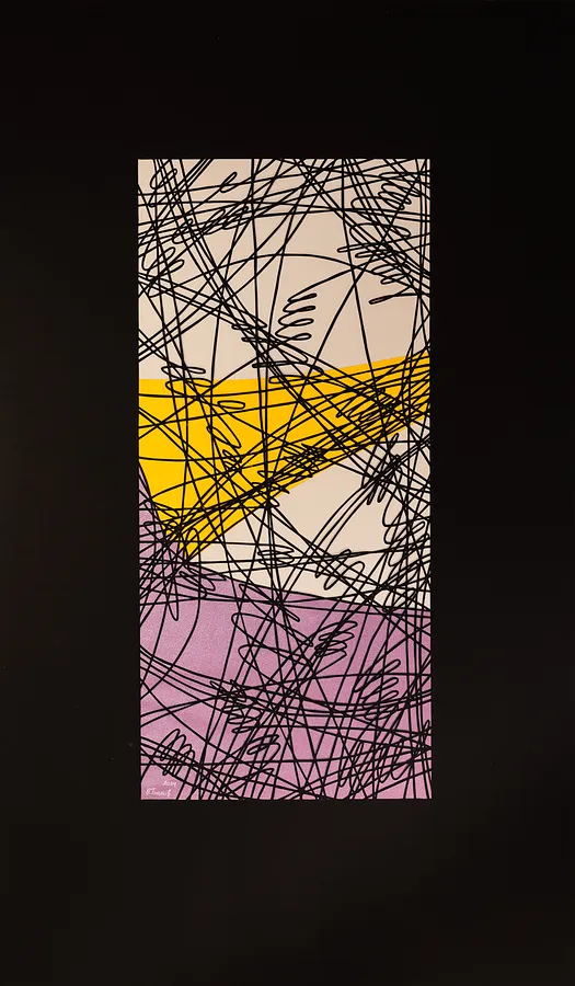 Imagen de Аплікація 2 de Ольга Гнатів, tamaño: 100x60cm, hecho de Папір, витинанка, medio Витинанка, de Львів, con un precio de $700